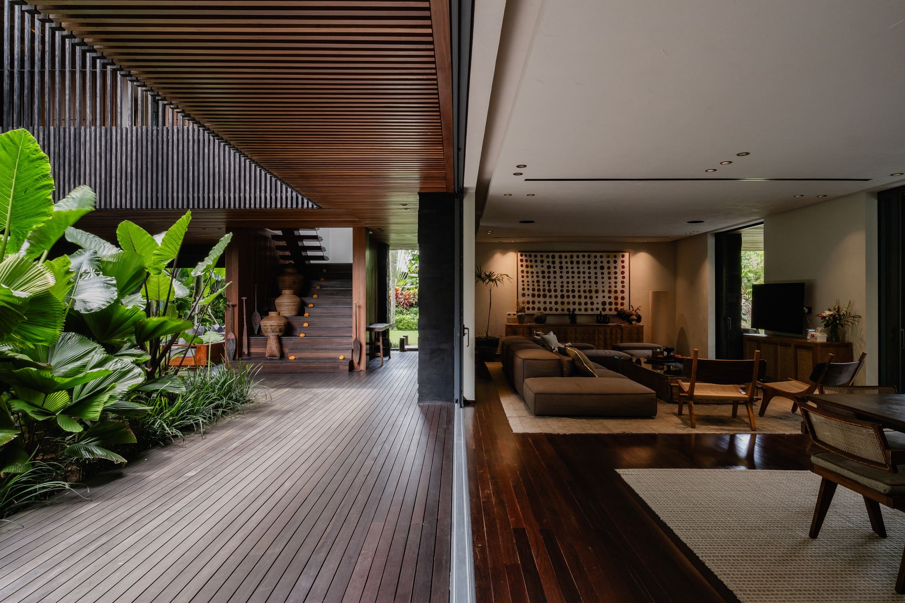 Living room from the deck