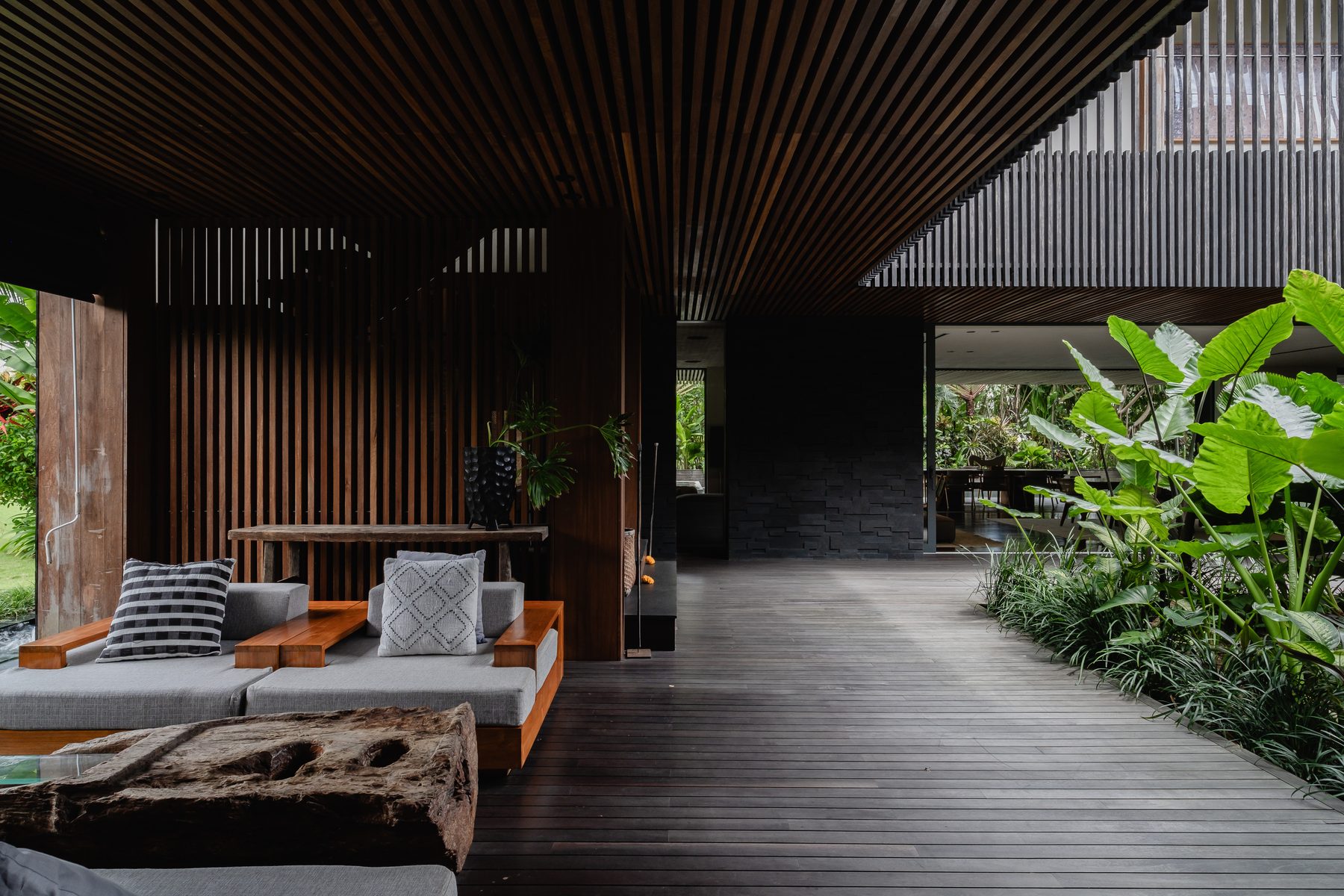 Open-air living pavilion